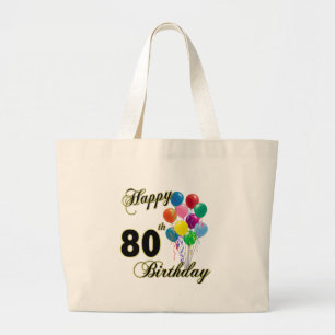 Happy 80th Birthday Tote Bag