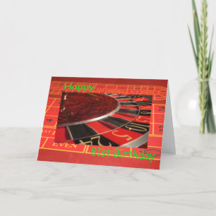 Happy 81st Birthday Roulette Wheel Card