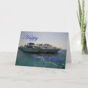 Happy 83rd Birthday Dive boats Card