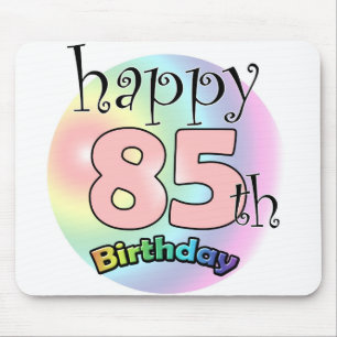 Happy 85th birthday (roze) mouse pad