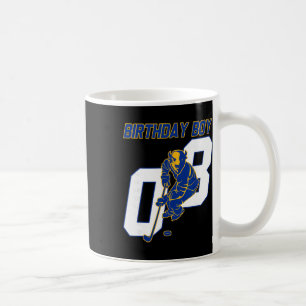 Happy 8th Birthday Boy Hockey Bison Ice Hockey The Coffee Mug