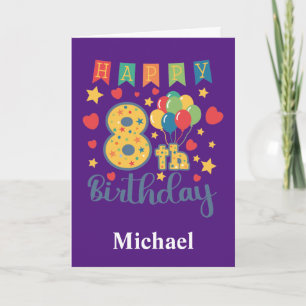Happy 8th Birthday Card
