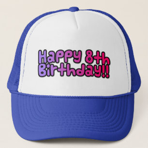 Happy 8th Birthday Mesh Hat