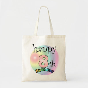 Happy 8th Birthday (roze) Tote Bag