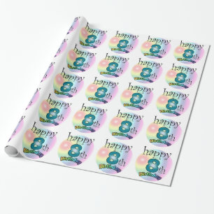 Happy 8th Birthday Wrapping Paper