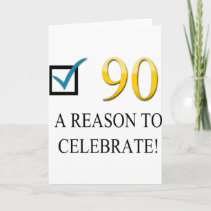 Happy 90th Birthday Card