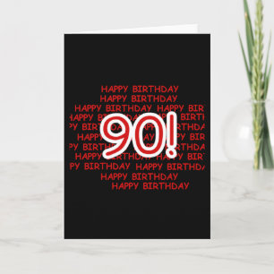 Happy 90th Birthday Card
