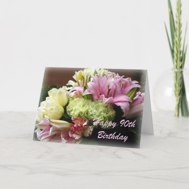 Happy 90th Birthday Greeting Card (Front)