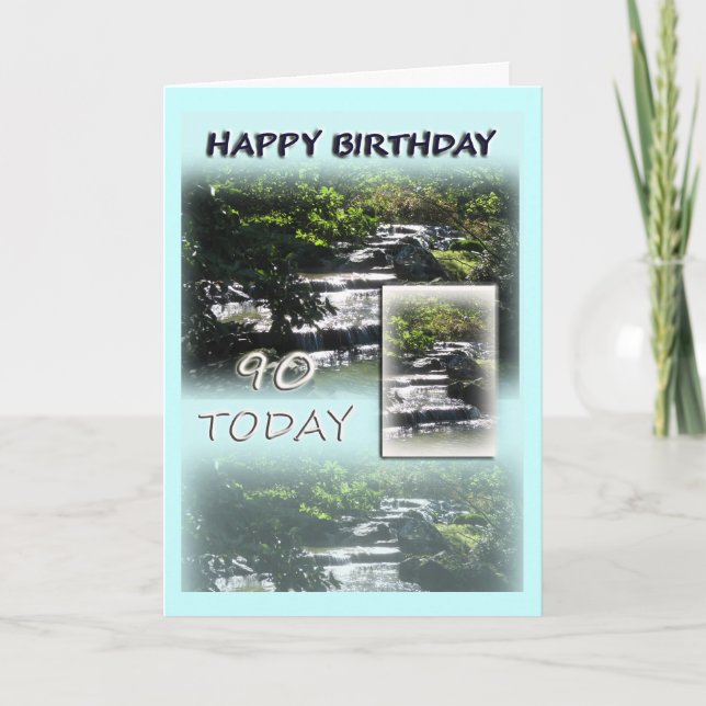 Happy 90th Birthday Greeting Card (Front)