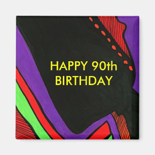 HAPPY 90th BIRTHDAY Magnet