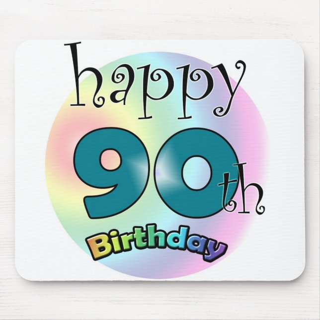 Happy 90th birthday mouse pad (Front)
