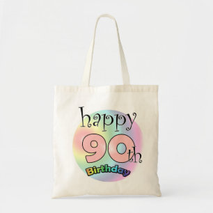 Happy 90th Birthday (roze) Tote Bag