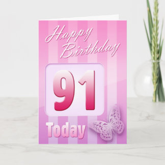 Happy 91st Birthday Grand Mother Great-Aunt Mum Card