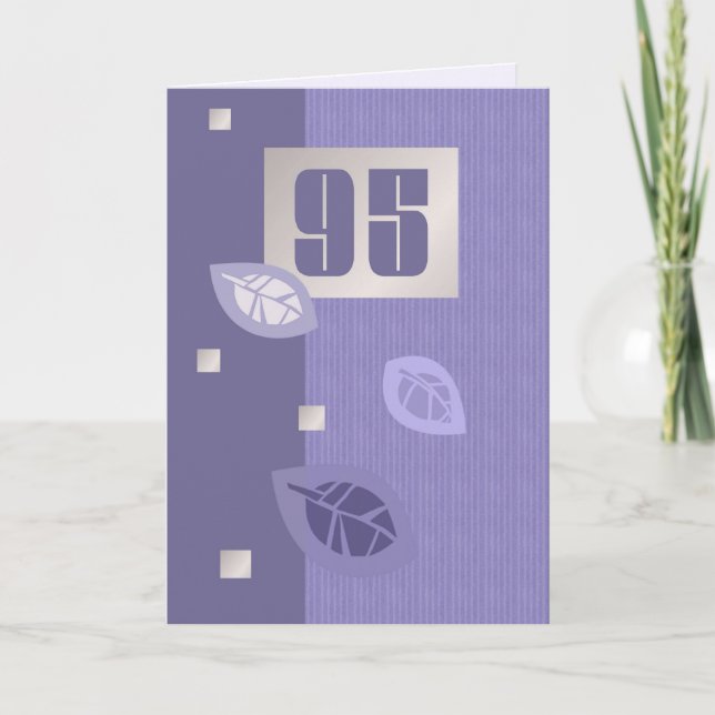 Happy 95th Birthday Customizable Greeting Cards (Front)