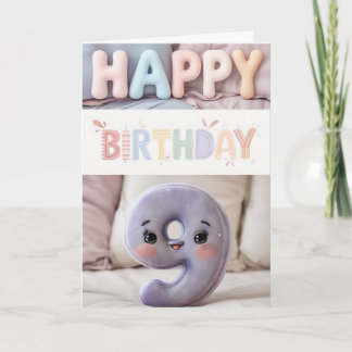 Happy 9th Birthday Card
