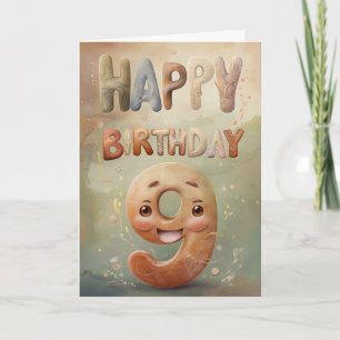Happy 9th Birthday Card