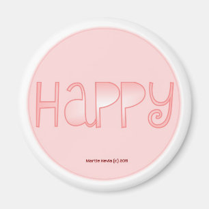 Happy - A Positive Word Magnet