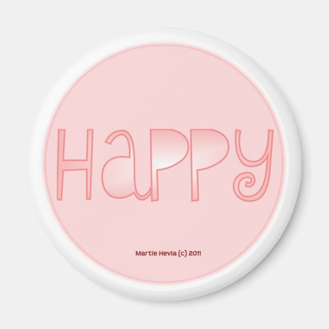 Happy - A Positive Word Magnet (Front)