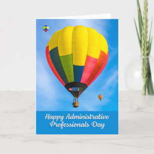 Happy Administrative Professionals Day Balloon Holiday Card