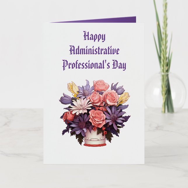 Happy Administrative Professionals Thank You card (Front)