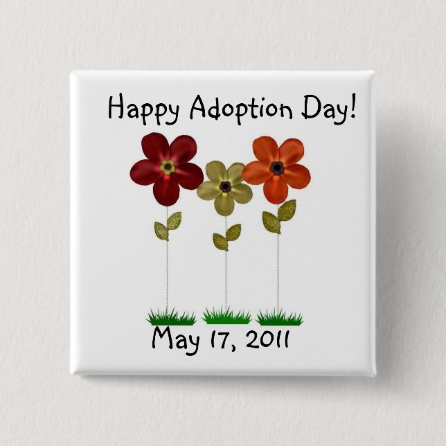 happy adoption day button (Front)