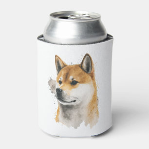 Happy Akita Dog  Can Cooler