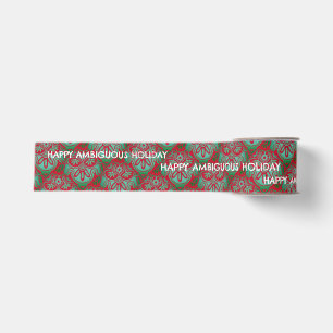 Happy Ambiguous Holiday Ribbon Grosgrain Ribbon