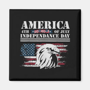 happy america independence day 4th of july usa magnet
