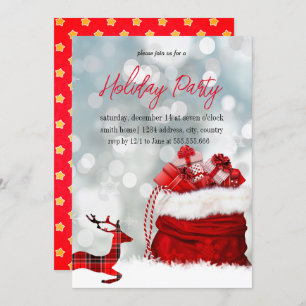 Happy and blessed Christmas celebration in your ho Invitation