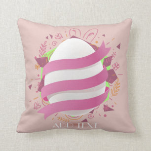 Happy and blessed Easter Throw Pillow
