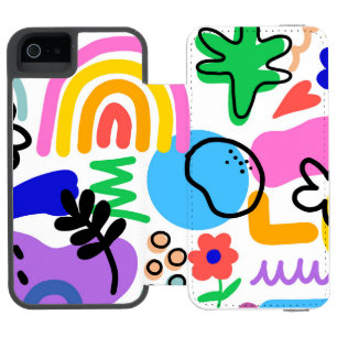 Happy and colorful abstract designs incipio watson™ iPhone 5 wallet case