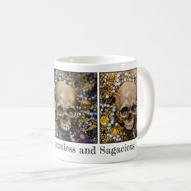 Happy and Dauntless and Sagacious Coffee Mug (Front Right)