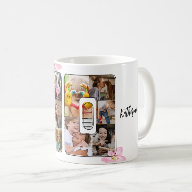 Happy and Fabulous 40th Birthday Multi Photo Coffee Mug (Front Right)