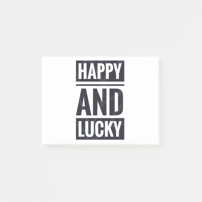 Happy and lucky post-it notes (Front)