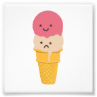 Happy and Sad Ice Cream Cone