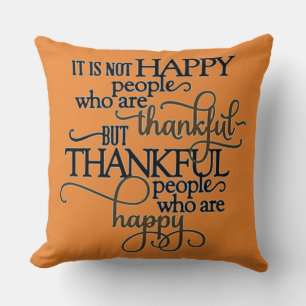 Happy And Thankful Cushion