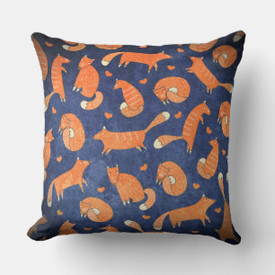 Happy animal fox pattern cushion