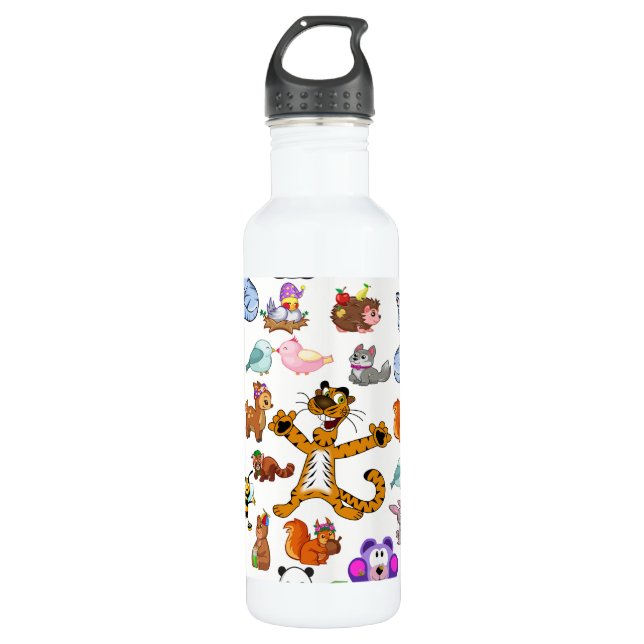 Happy Animals  710 Ml Water Bottle (Front)
