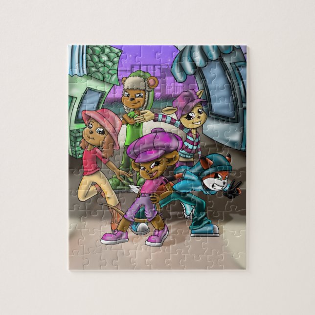 Happy Animals Jigsaw Puzzle (Vertical)