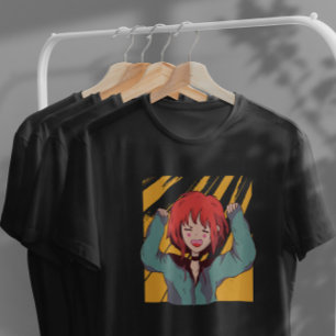 Happy Anime Girl  T-Shirt