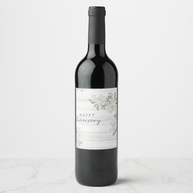 HAPPY ANIVERSARY WINE LABEL (Front)