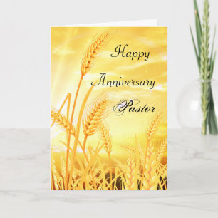 Happy Anniersary Pastor Card