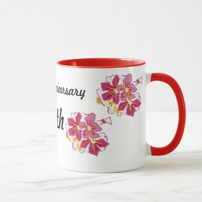Happy Anniversary 24th Mug (Right)