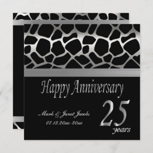 Happy Anniversary 25 Years Invitation