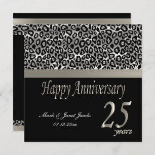 Happy Anniversary 25 Years Invitation
