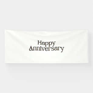 Happy Anniversary 4x10 Vinyl Banner