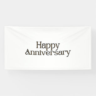 Happy Anniversary 4x8 Vinyl Banner
