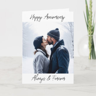 Happy Anniversary Always and Forever Personalised  Card