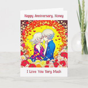 Happy Anniversary   Anime Couple Card