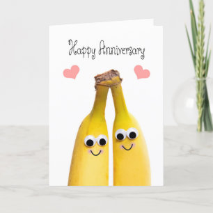 Happy Anniversary Bananas Humour  Holiday Card